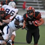 Joe Rhattigan was part of Princeton's rushing offense, which contributed 258 yards. (CONOR DUBE/Daily Princetonian)