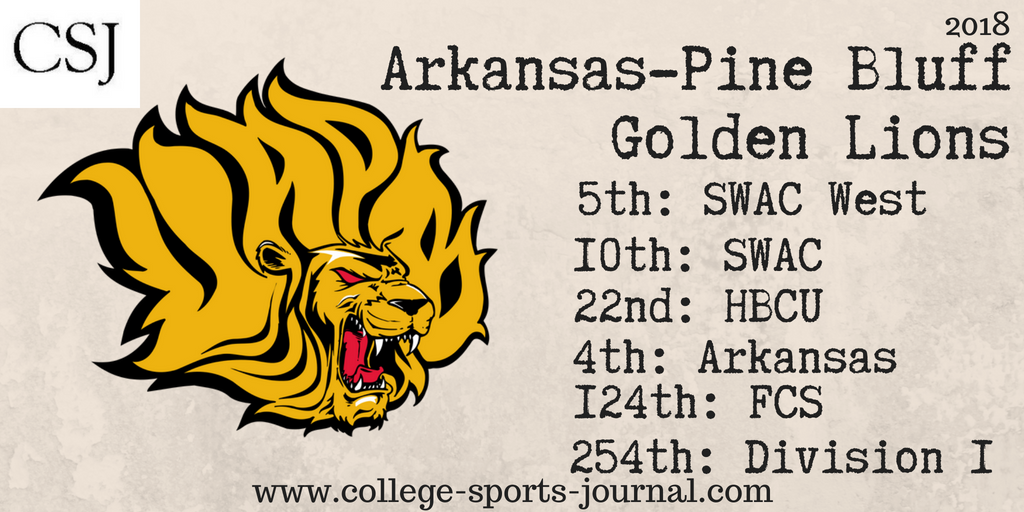 2018 College Football Team Previews: Arkansas-Pine Bluff Golden Lions