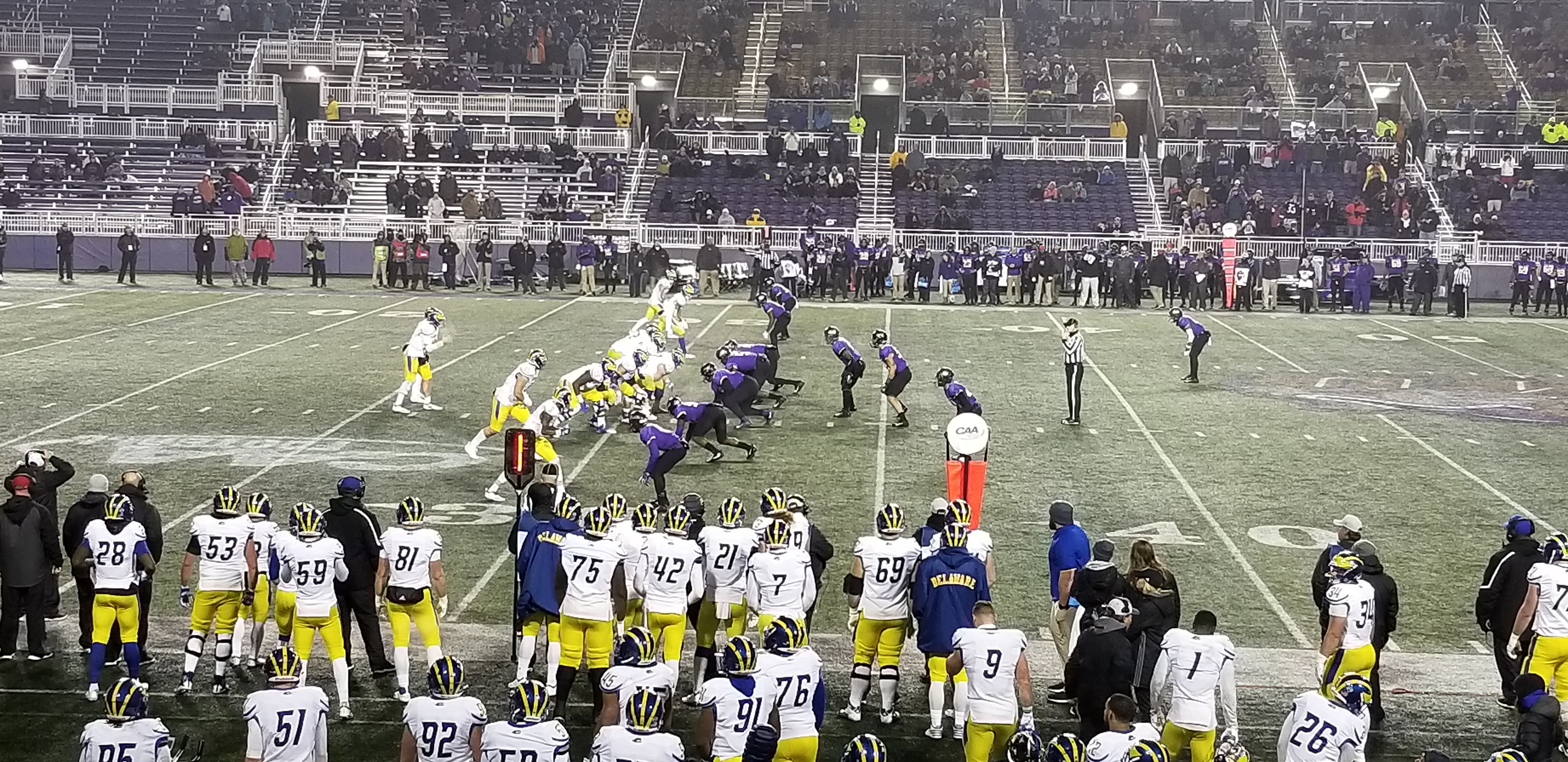 FCS Playoffs: James Madison Outslugs Delaware 20-6 In All-CAA Clash
