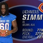 Tennessee State’s Simmons Selected by Chicago Bears in NFL Draft, Leading OVC’s NFL Class