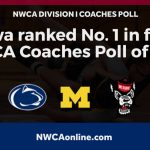 Iowa is unanimous No. 1 in first NWCA Division I Coaches Poll of the season