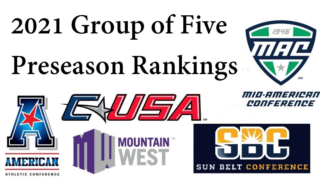 College Sports Journal 2021 Group of Five Preseason Rankings