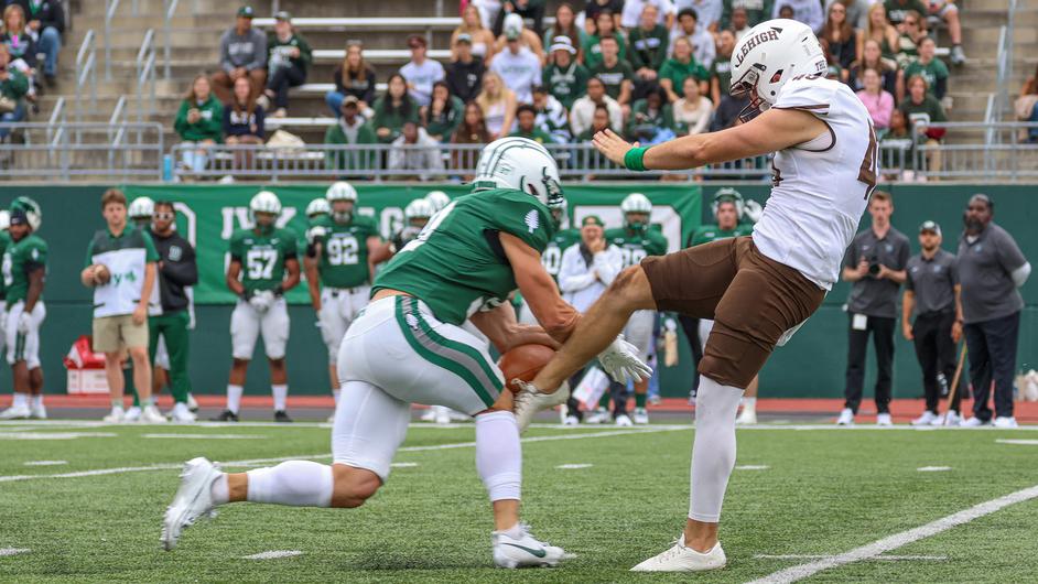 Dartmouth Head Coach Sammy McCorkle Uses Lines, Special Teams To Push Around Lehigh 34-17 In First Win as Big Green Head Coach
